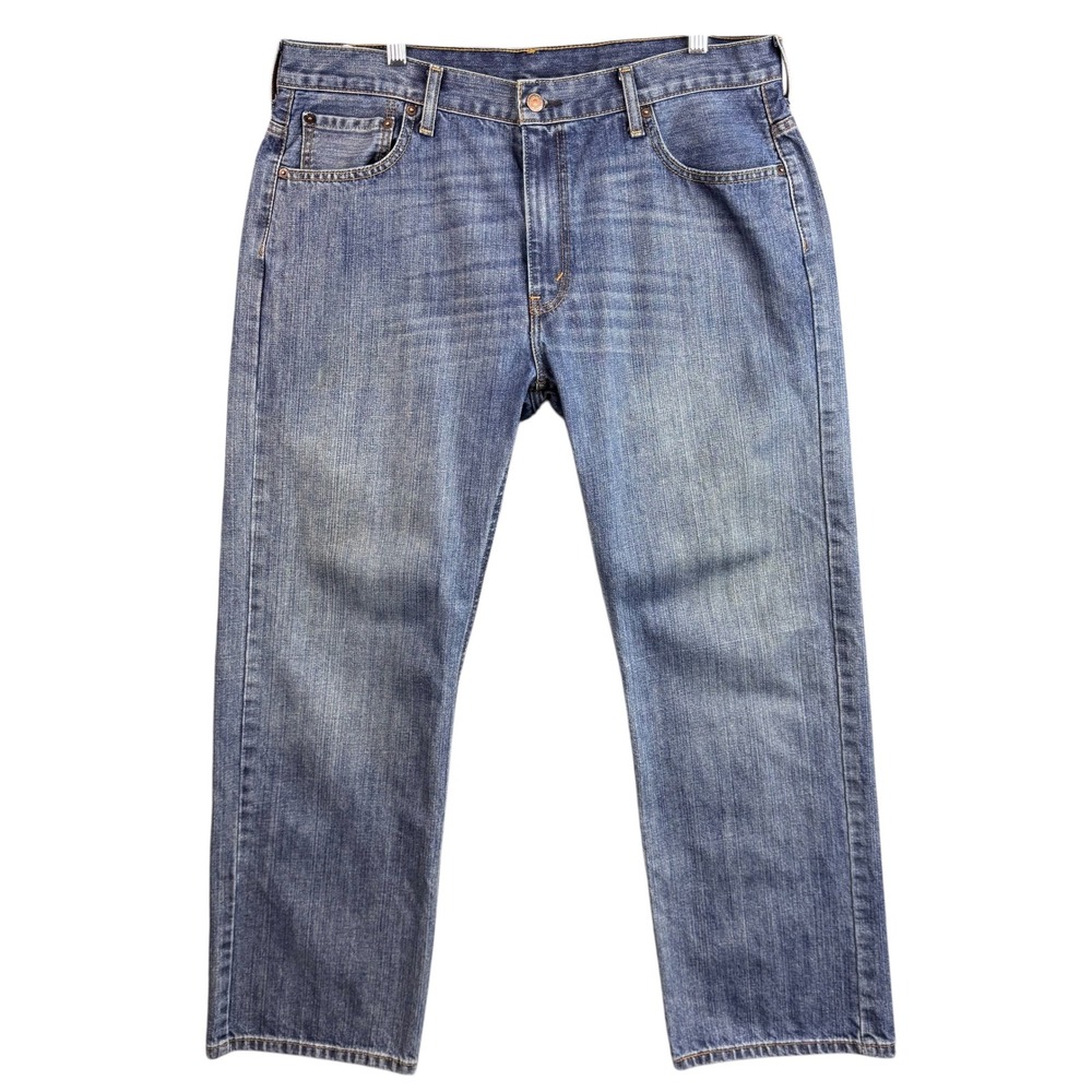 Levis 569 Loose Straight Jeans Mens 36x32 Blue Denim Medium Wash 100% Cotton